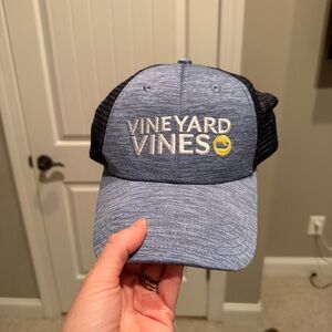 Vineyard Vines Heathered Blue and Black Hat